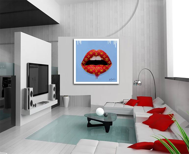 Original Pop Art Fashion Painting by Dr eight LOVE