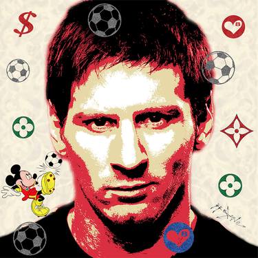 Messi Argentina –Canvas -  Print Limited Edition thumb