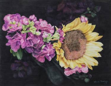 Print of Photorealism Floral Drawings by Susie Tenzer