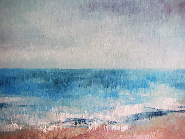 Original Abstract Expressionism Seascape Painting by Oleg Girskiy