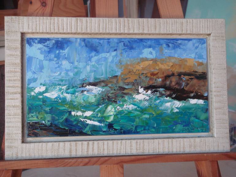 Original Seascape Painting by Saroja La Colorista