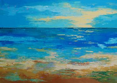 Original Impressionism Seascape Paintings by Saroja La Colorista