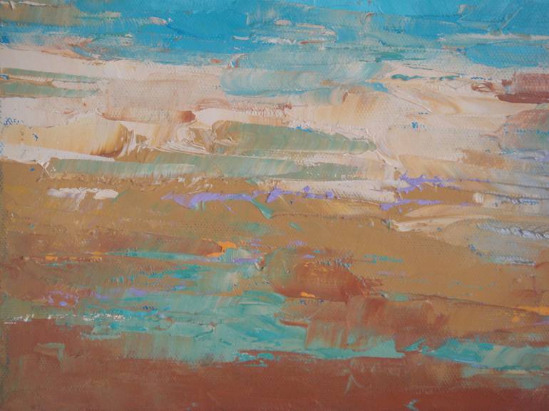 Original Impressionism Seascape Painting by Saroja La Colorista