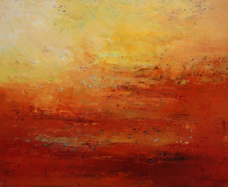 Summer (#1282-12F) Painting by Saroja La Colorista | Saatchi Art