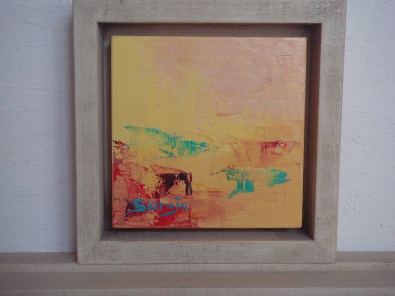 Original Abstract Landscape Painting by Saroja La Colorista