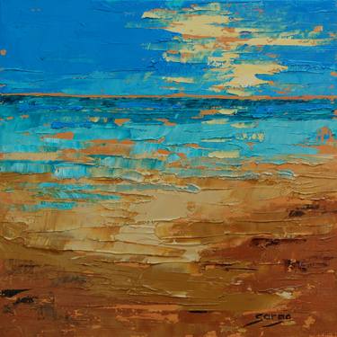 Print of Abstract Seascape Paintings by Saroja La Colorista
