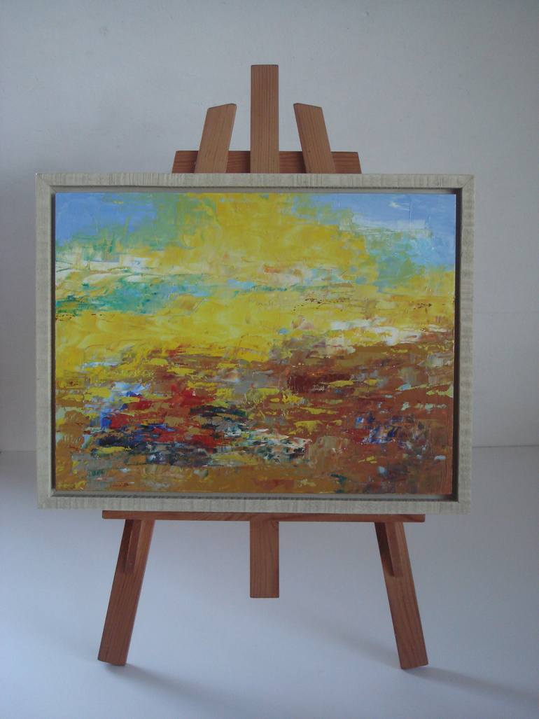 Original Abstract Landscape Painting by Saroja La Colorista