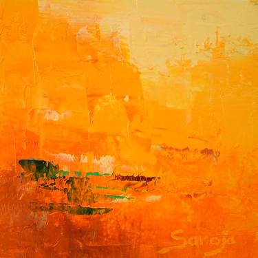 Original Abstract Landscape Paintings by Saroja La Colorista