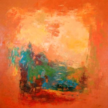 Original Abstract Landscape Paintings by Saroja La Colorista