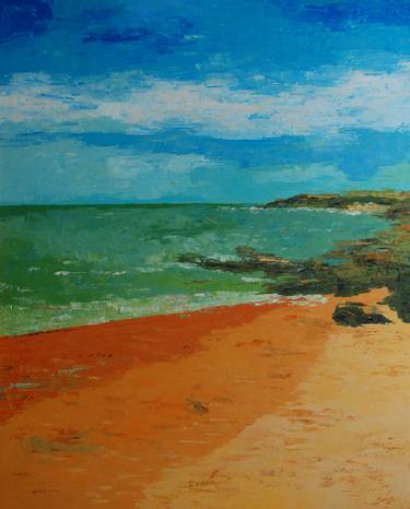 Print of Seascape Paintings by Saroja La Colorista