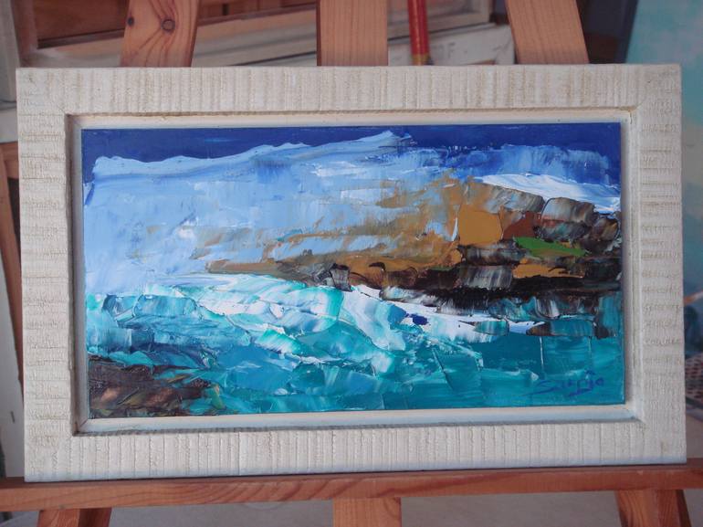 Original Seascape Painting by Saroja La Colorista