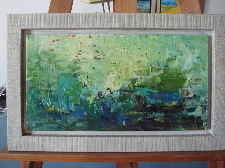 Original Abstract Landscape Painting by Saroja La Colorista