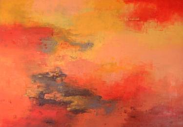 Original Abstract Landscape Paintings by Saroja La Colorista