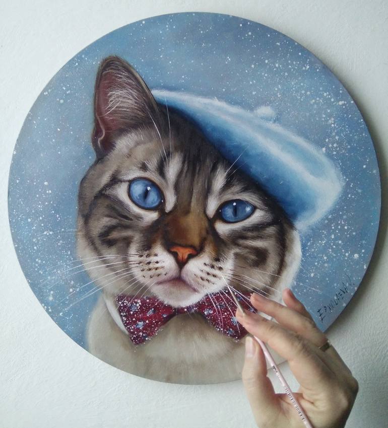 Original Realism Animal Painting by Olesya Ermolaeva