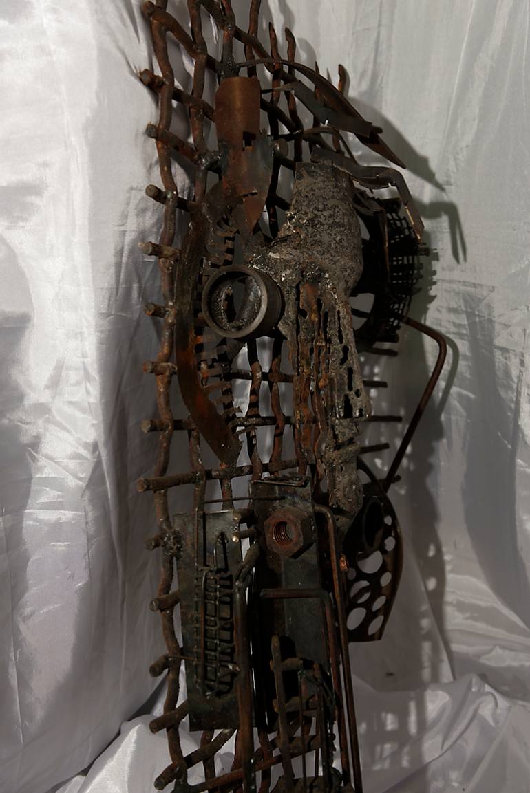 Original Figurative Science/Technology Sculpture by Arnold Gallardo