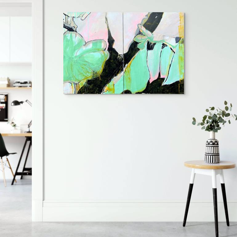 Original Abstract Expressionism Abstract Painting by Netka Croonenborghs