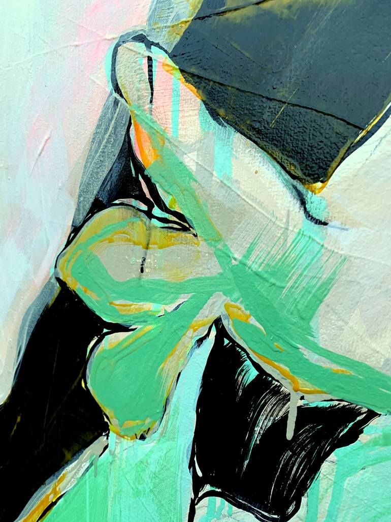 Original Abstract Expressionism Abstract Painting by Netka Croonenborghs