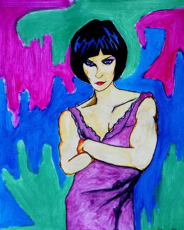 Original Women Painting by Corina Rodriguez Anievas