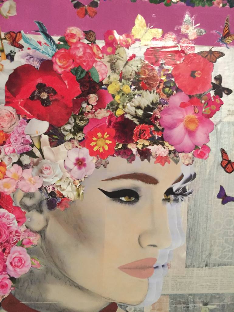 Original Pop Art Women Collage by Anthony  Adams