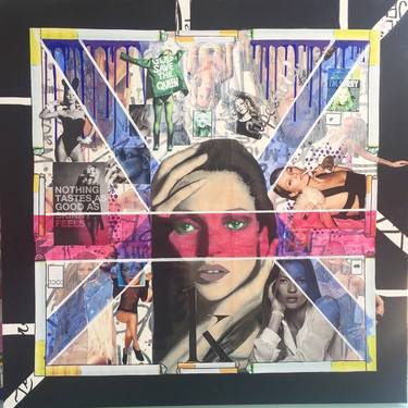 Original Pop Art Celebrity Collage by Anthony Adams