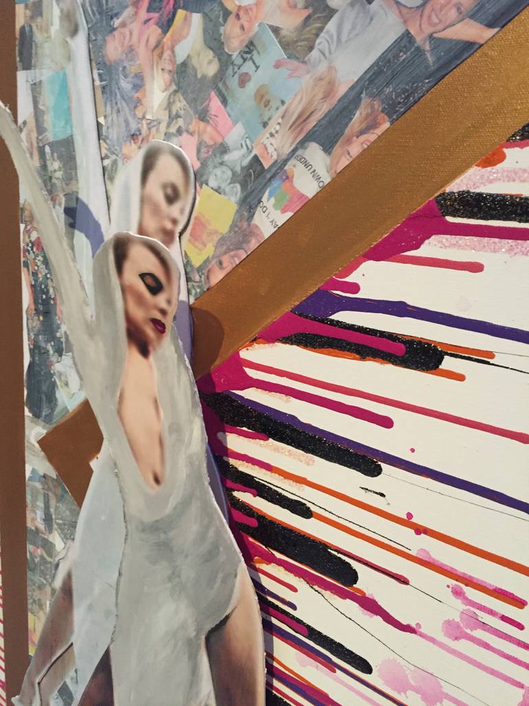 Original Pop Art Pop Culture/Celebrity Collage by Anthony  Adams