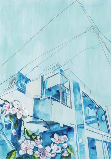 Original Contemporary Architecture Painting by Anna Marrow
