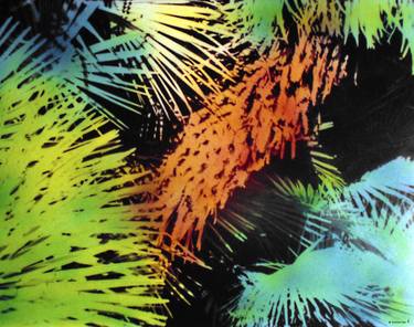 "Palm leaves in a forest - 1" (id. 23_91) -- SOLD - open   series available thumb