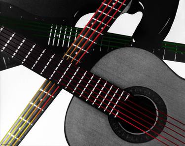 "Guitars with colorful strings" (id. 12_91) -- open edition   available thumb