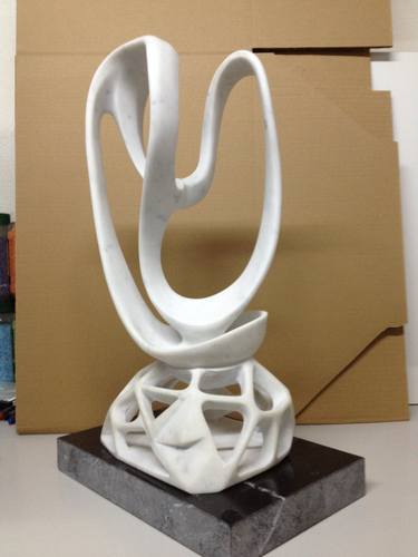 Original Abstract Sculpture by Serrano Pascal