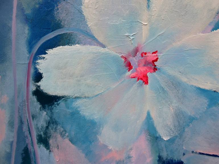 Original Abstract Floral Painting by Lannie Bee