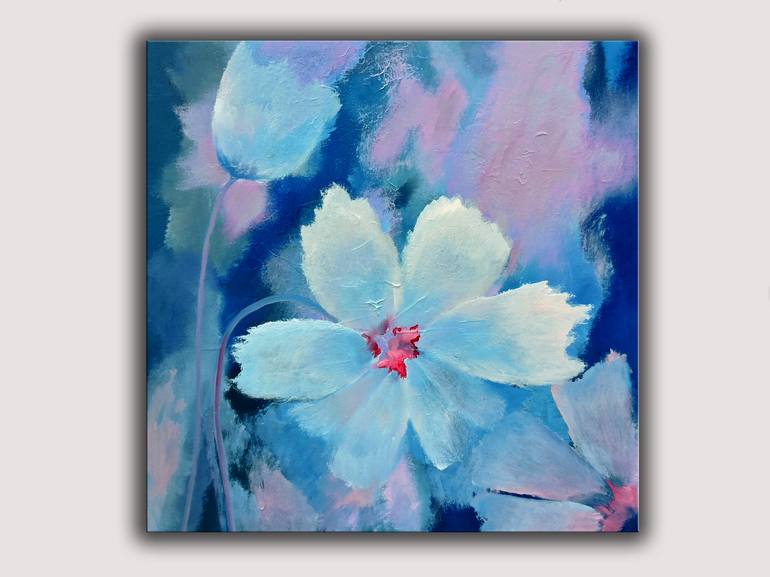 Original Abstract Floral Painting by Lannie Bee