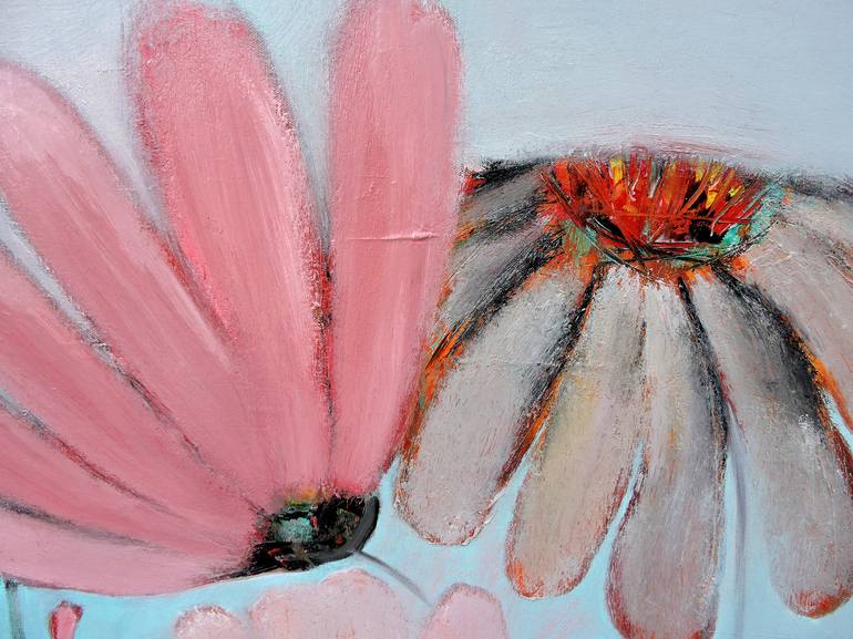 Original Abstract Floral Painting by Lannie Bee