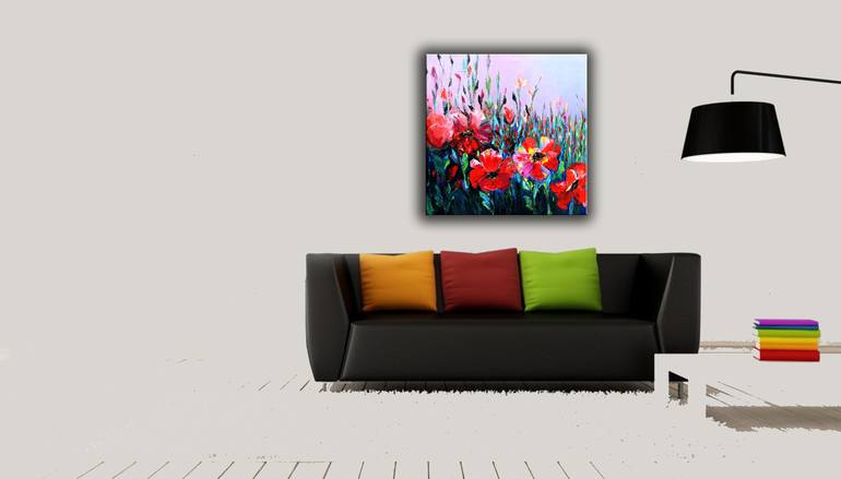 Original Impressionism Floral Painting by Lannie Bee