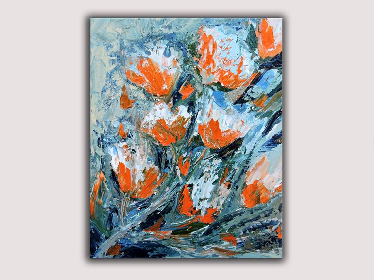 Original Impressionism Floral Painting by Lannie Bee