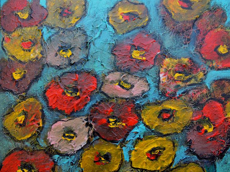 Original Impressionism Floral Painting by Lannie Bee