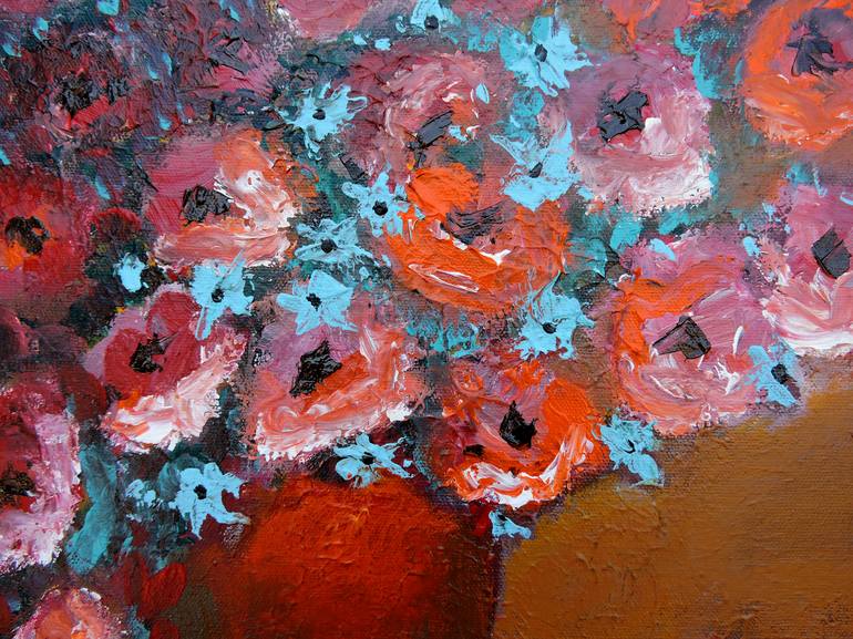 Original Impressionism Floral Painting by Lannie Bee