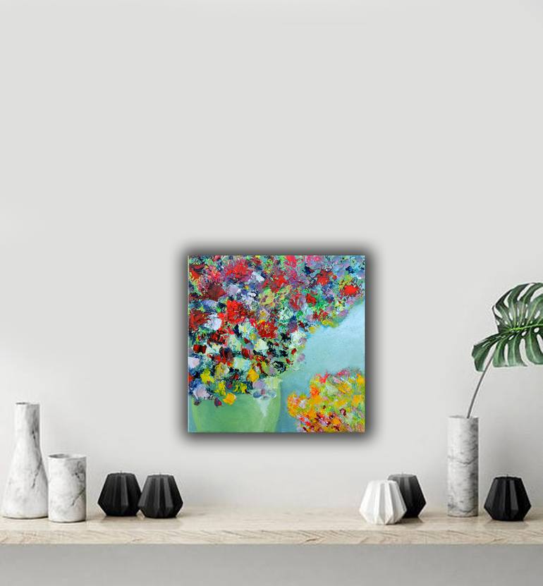 Original Impressionism Floral Painting by Lannie Bee