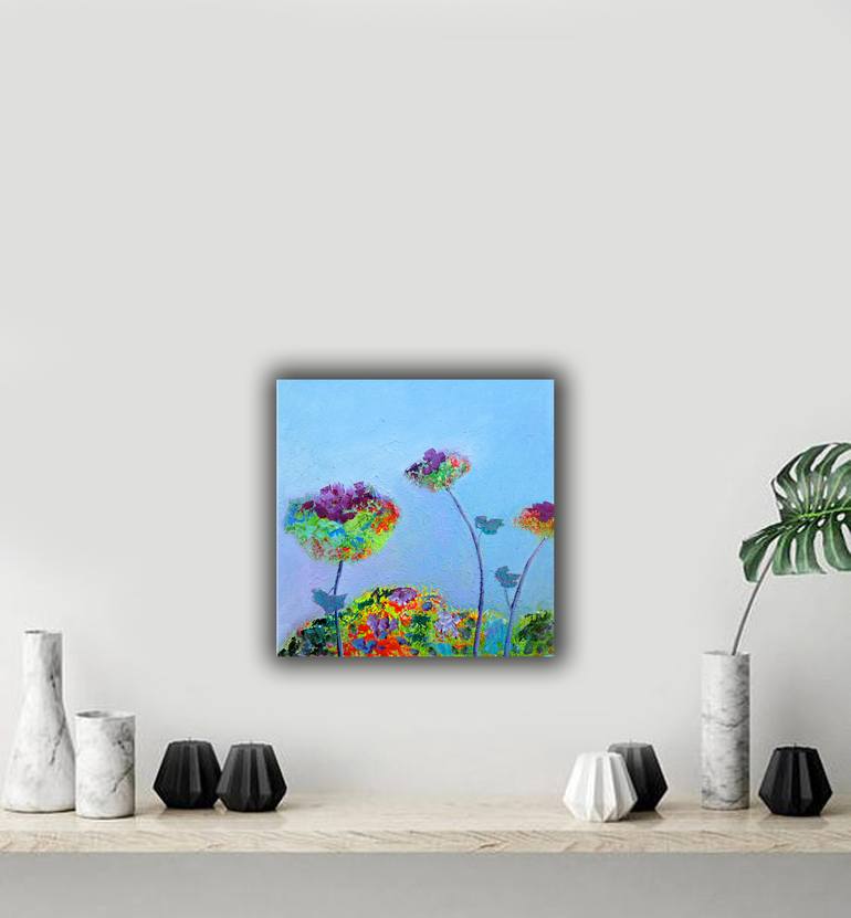 Original Impressionism Floral Painting by Lannie Bee