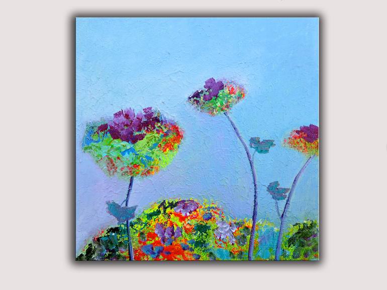 Original Impressionism Floral Painting by Lannie Bee