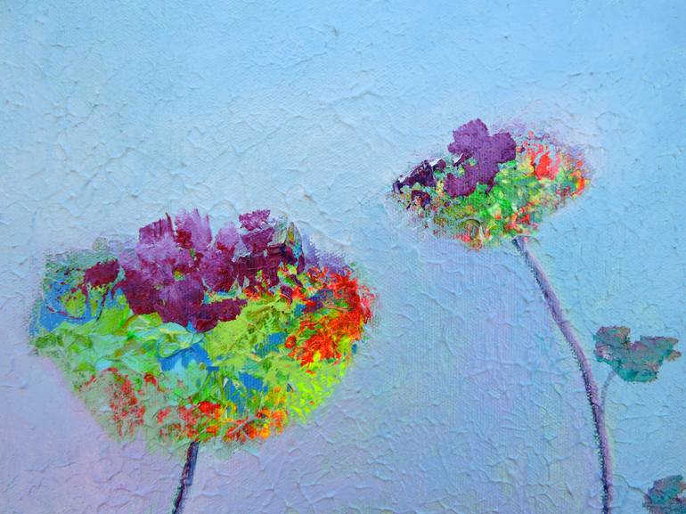 Original Impressionism Floral Painting by Lannie Bee