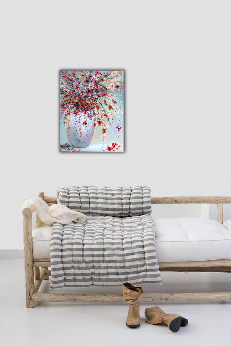 Original Impressionism Floral Painting by Lannie Bee