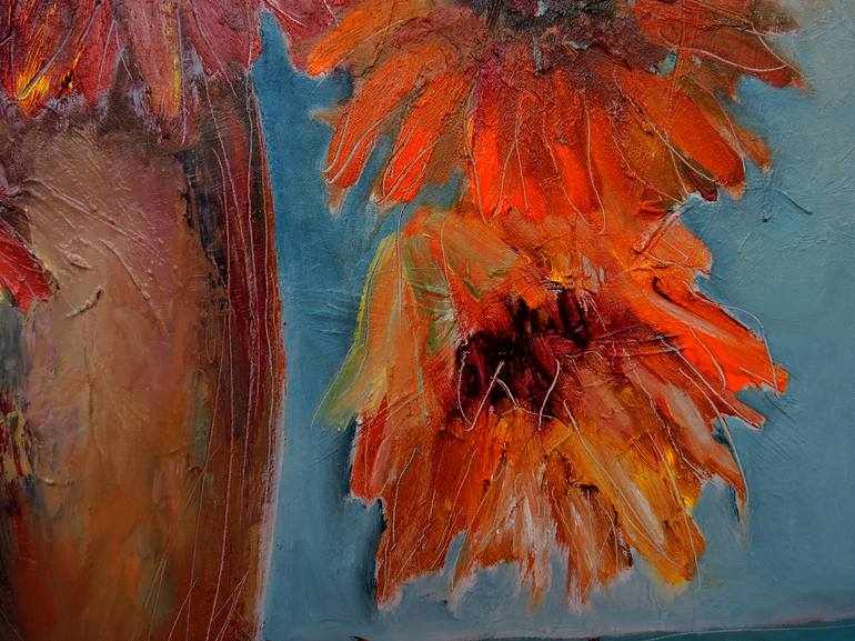 Original Impressionism Floral Painting by Lannie Bee