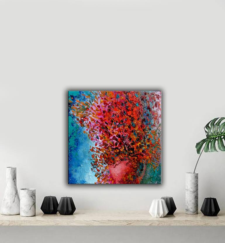 Original Expressionism Floral Painting by Lannie Bee