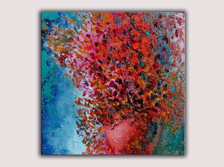 Original Expressionism Floral Painting by Lannie Bee