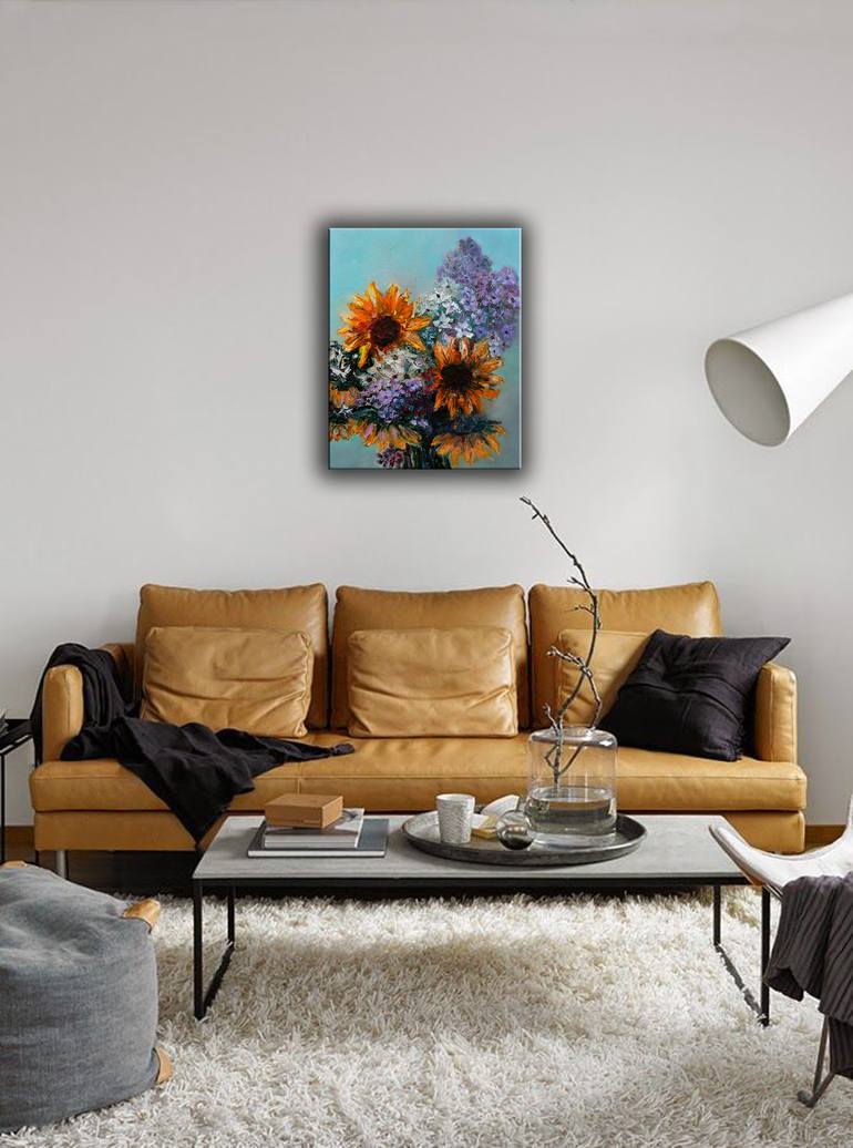 Original Impressionism Floral Painting by Lannie Bee