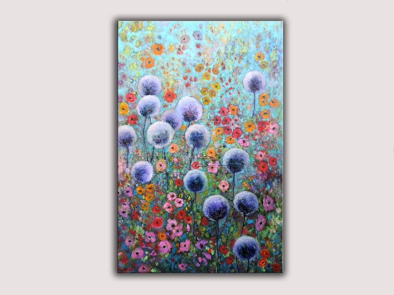 Original Impressionism Floral Painting by Lannie Bee