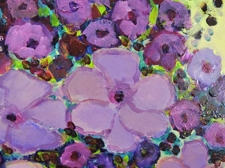 Original Impressionism Floral Painting by Lannie Bee