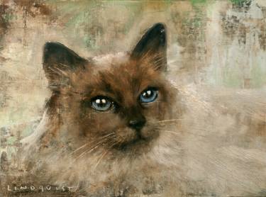 Original Realism Cats Paintings by Randy Lindquist