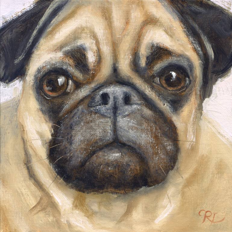 Pug 2024 dog painting