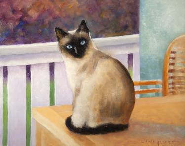 Original Fine Art Cats Paintings by Randy Lindquist